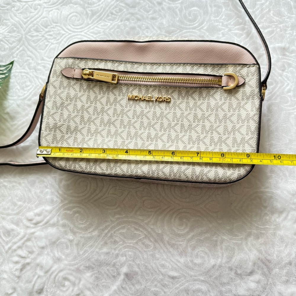 Michael Kors Jet Set Crossbody Logo Vanilla Pink - Picture 9 of 12